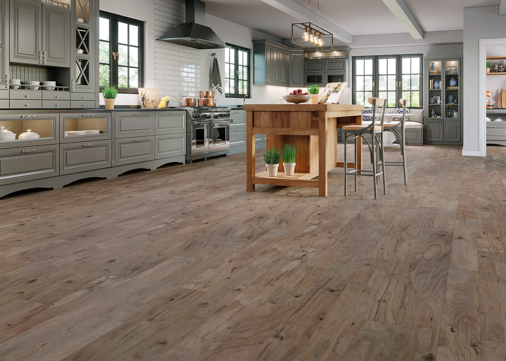 Virginia Mill Works Marbled Rye Quick Click Engineered Hardwood