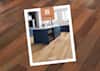 LL Flooring spring 2024 catalog cover on reddish brown hardwood floor