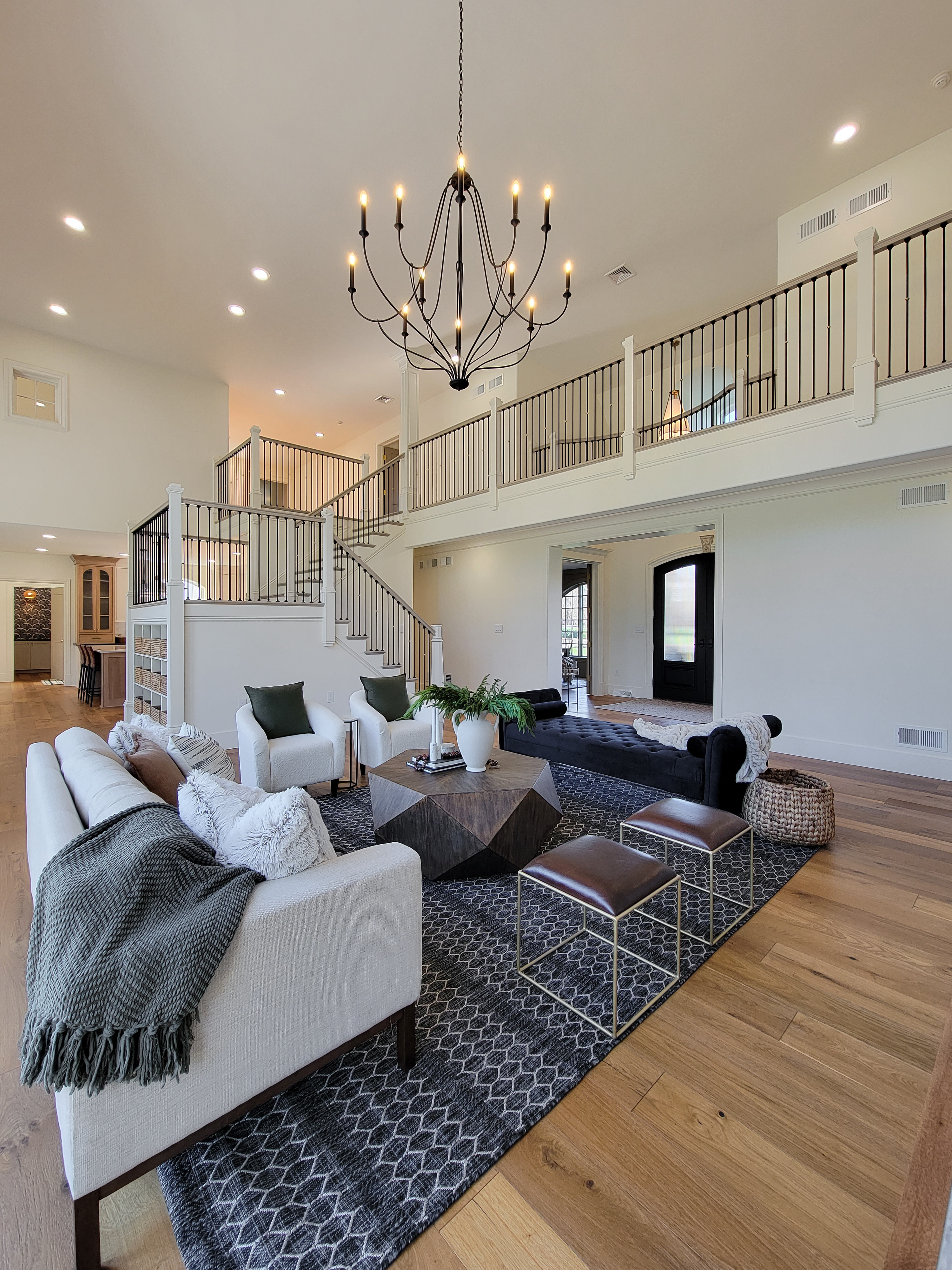 living room of home after remodel