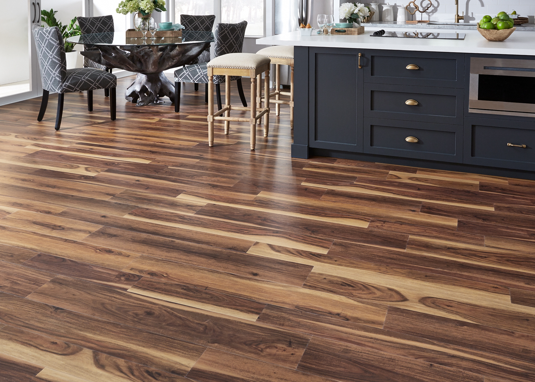 multi toned brown waterproof rigid vinyl plank flooringhttps://www.llflooring.com/p/coreluxe-ultra-8mm-tobacco-road-acacia-waterproof-rigid-vinyl-plank-flooring-multi-width-and-length-10044773.html