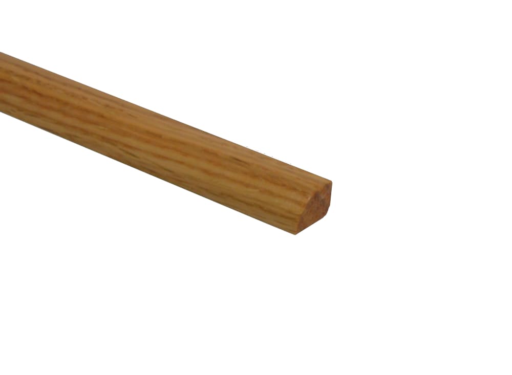 Prefinished Red Oak Hardwood 1/2 in thick x .75 in wide x 78 in Length Shoe Molding