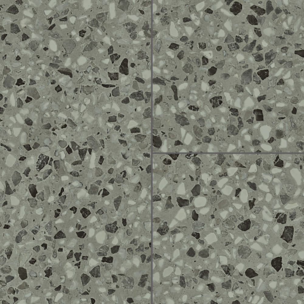 7mm with Pad Grigio Terrazzo Waterproof Rigid Vinyl Tile Flooring