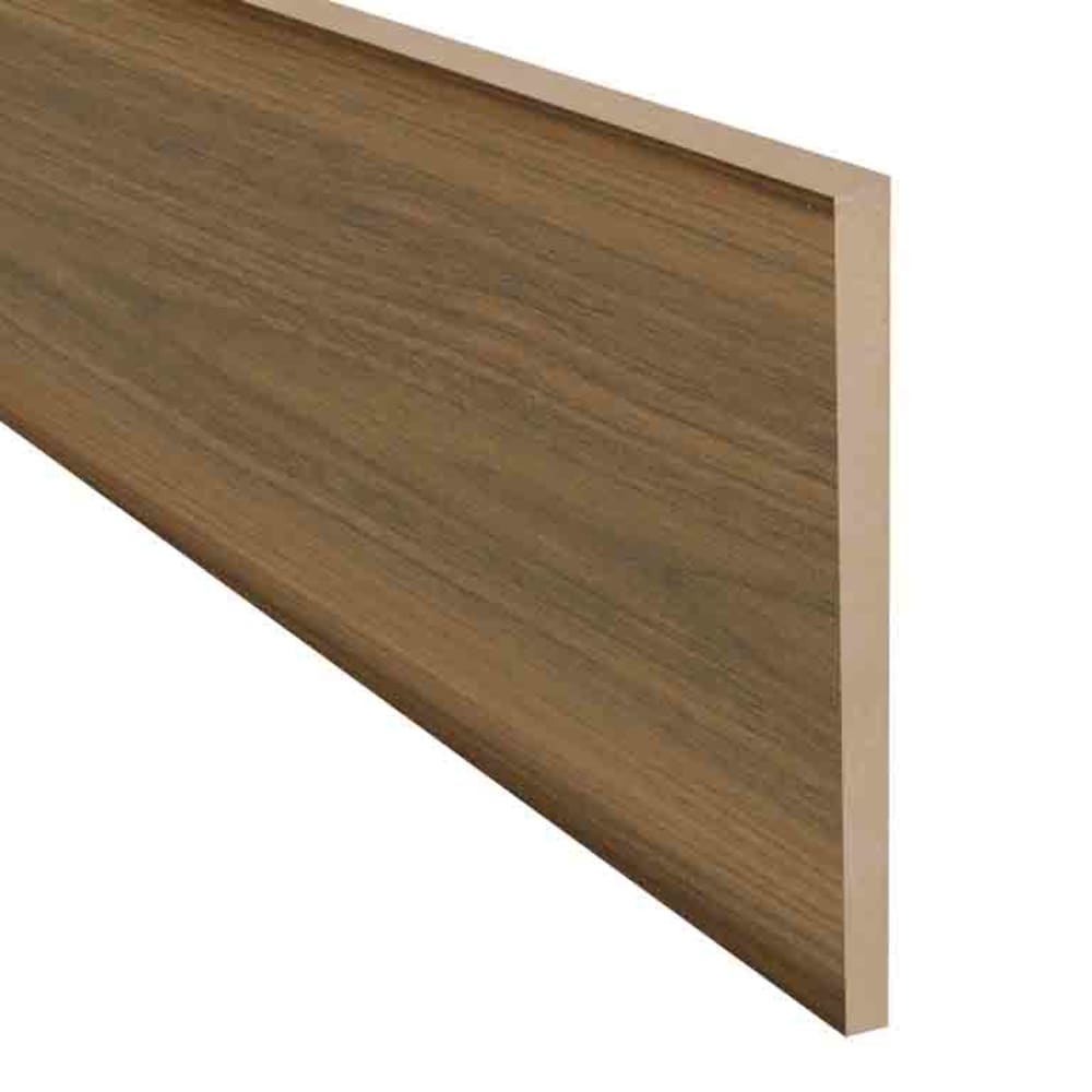 Willow Bend Walnut Hybrid Resilient 3.25 in wide x 7.5 ft Length Baseboard