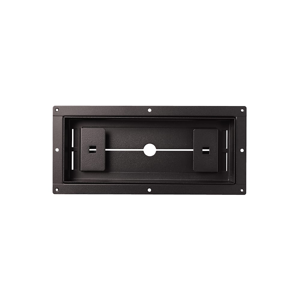 Flush Floor Vent Luxe+  Black 4"x10" Front without Insert