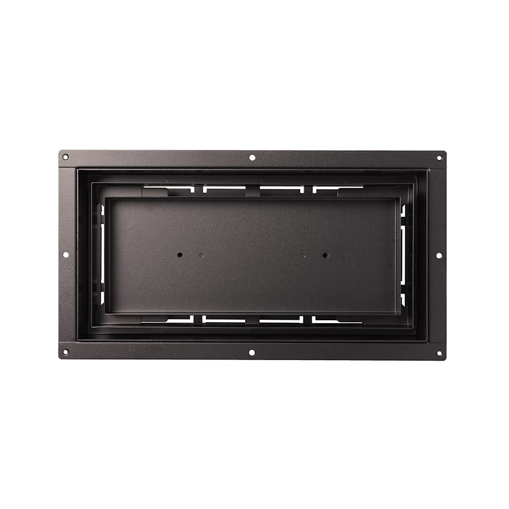 Flush Floor Vent Luxe+  Black 6"x12" Front