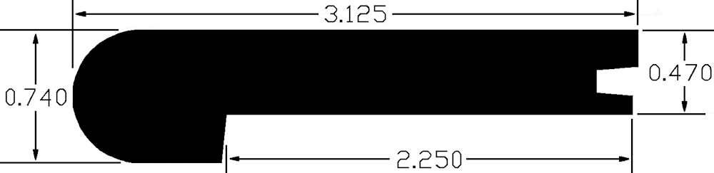 Stair Nosing Profile Drawing