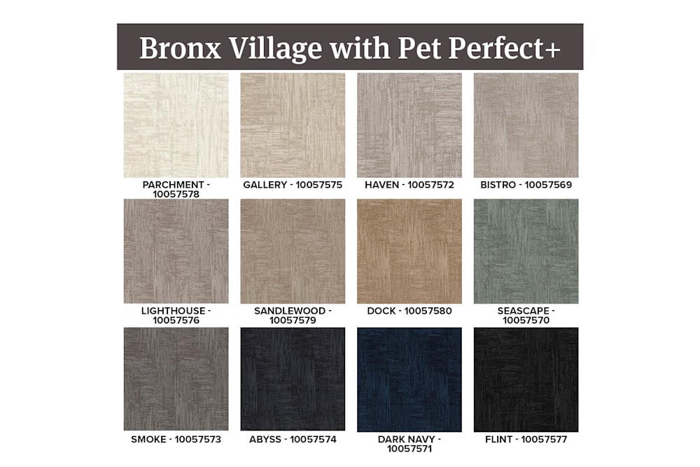 Bronx Village with Pet Perfect+ Carpet Available Color Options