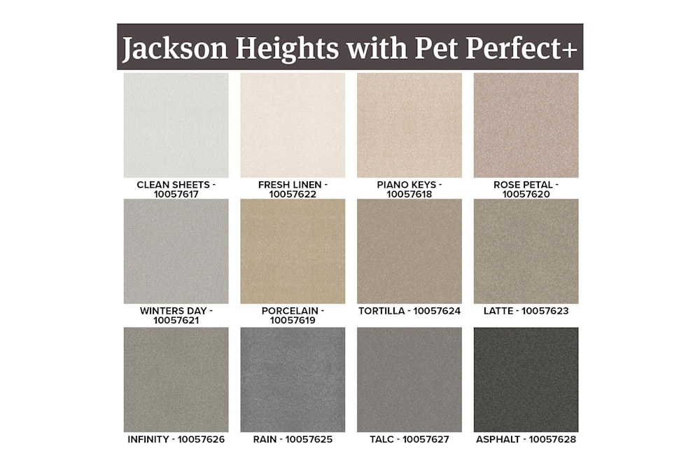 Jackson Heights Carpet Available Color Options